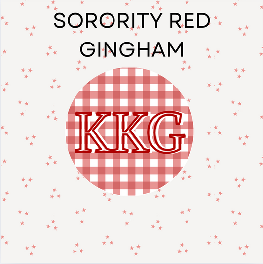 Sorority Red Gingham