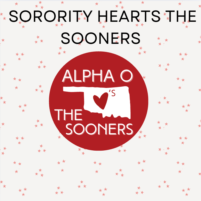 Sorority Hearts the Sooners