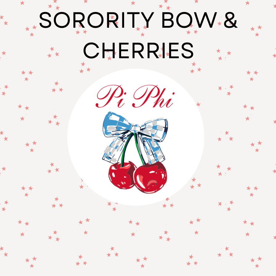 Sorority Bow & Cherries