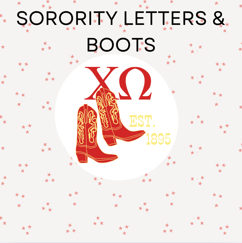 Sorority Letters & Boots