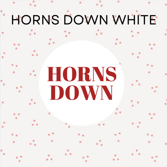 Horns Down White