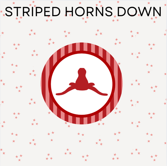 Striped Horns Down