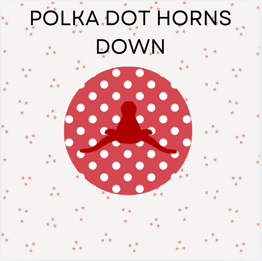 Polka Dot Horns Down