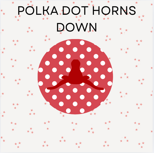 Polka Dot Horns Down