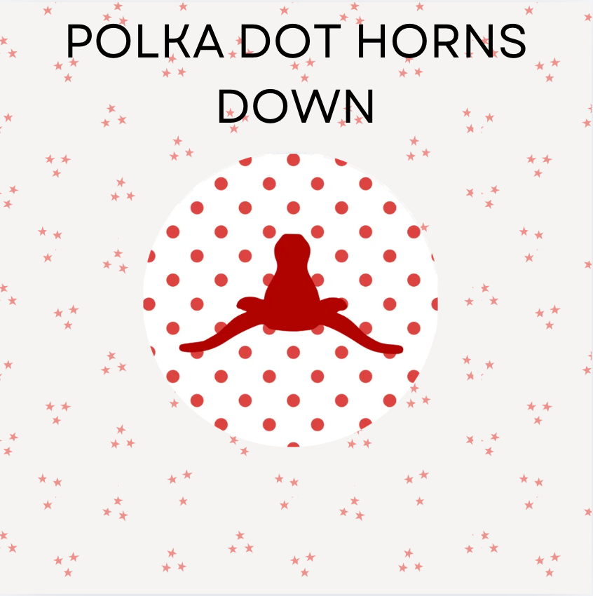 Polka Dot Horns Down